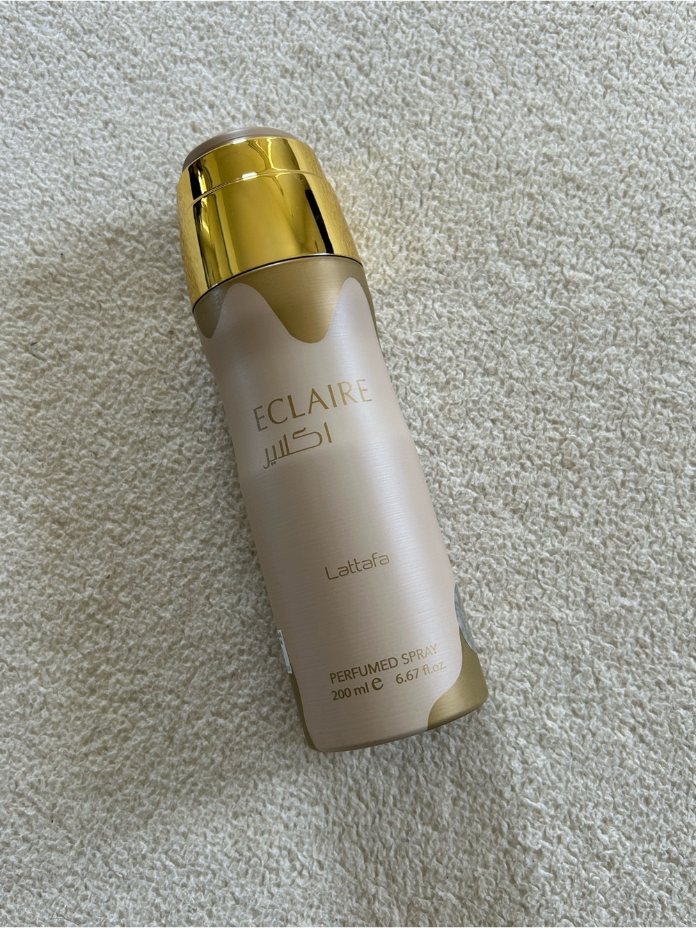Eclaire Perfumed Spray in Champagne Gold